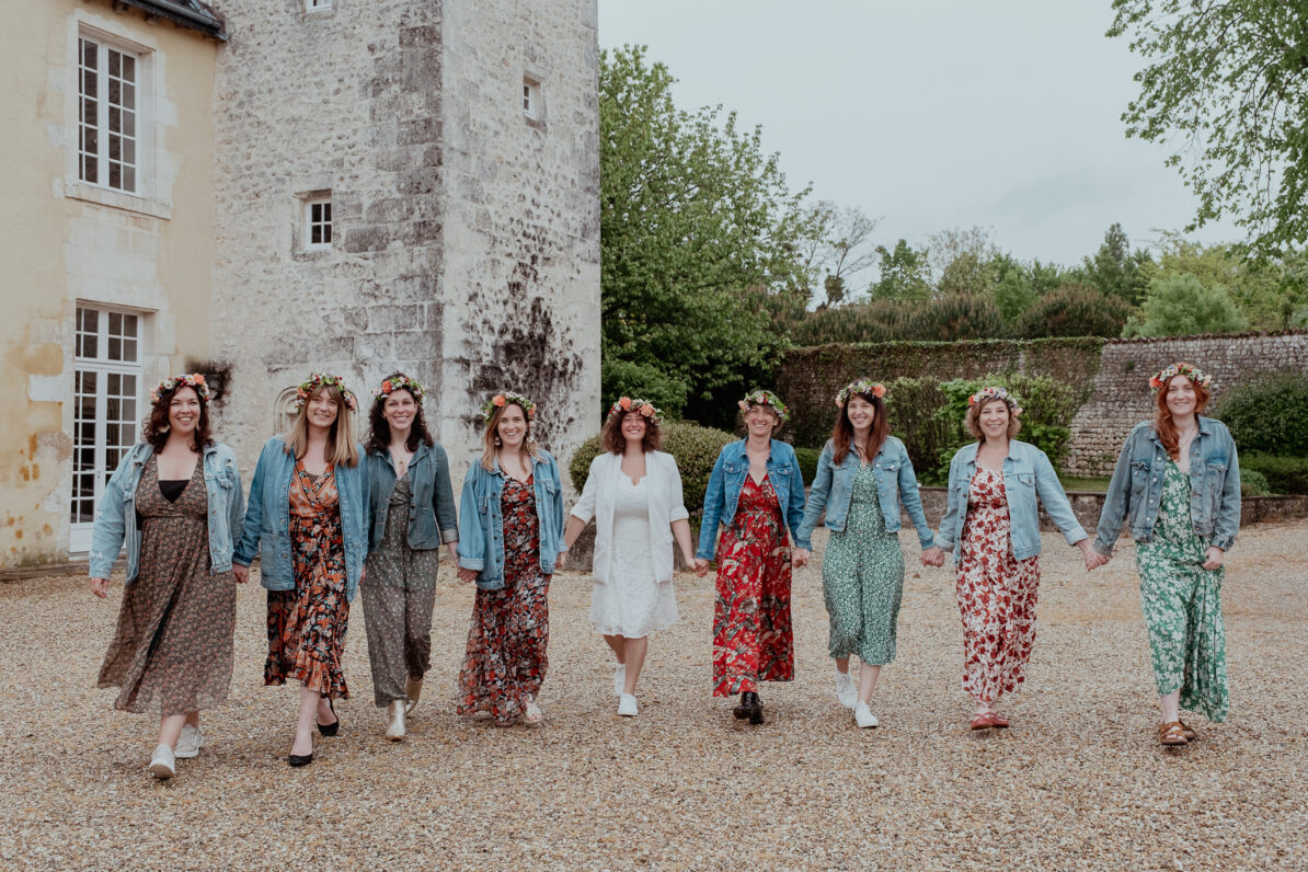 copines evjf robes bohèmes vestes en jean