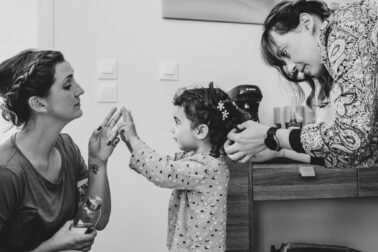 jeu entre marraine et filleule mariage coiffeuse